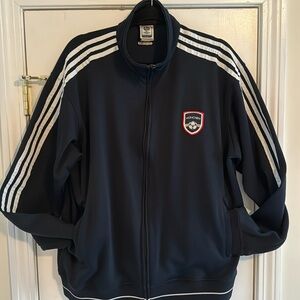 Vintage Men’s Adidas soccer zip up. Size XL